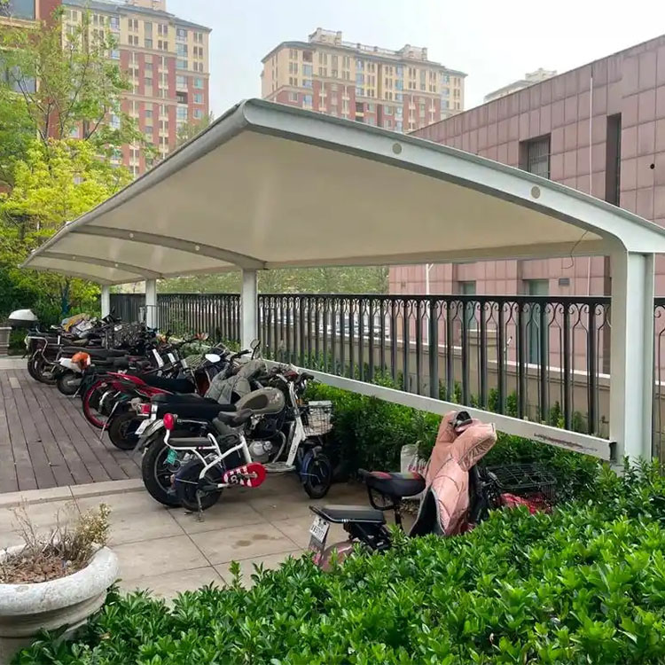 宽甸膜结构电动车棚